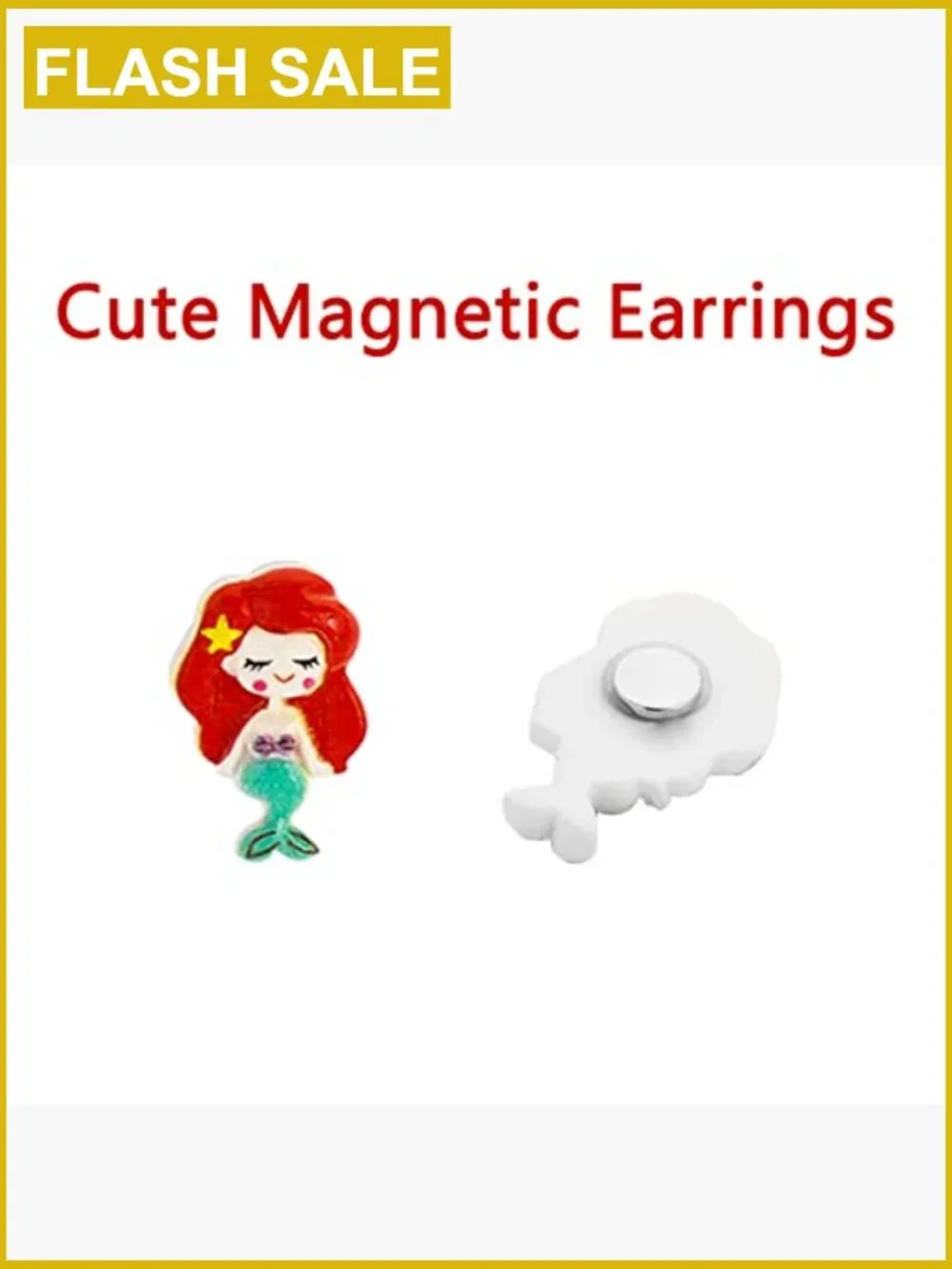 30 Pairs Magnetic Stud Earrings Clip On Non Piercing for Girls